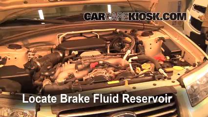 2006 Subaru Forester X 2.5L 4 Cyl. Brake Fluid Add Fluid